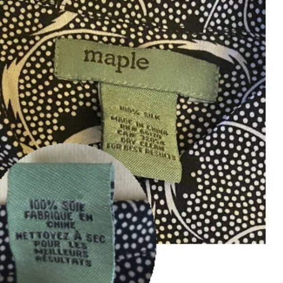 Anthropologie Aurinia Black and White Silk Blouse - Picture 14 of 16